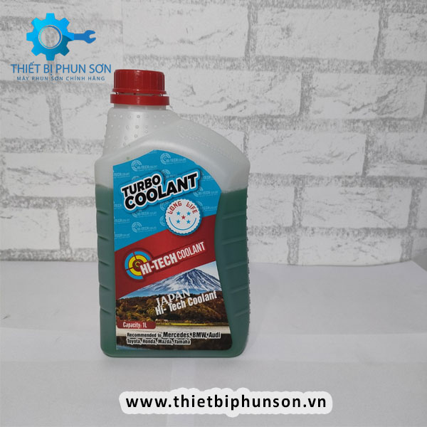 Nước giải nhiệt động cơ Hi-Techcoolant xanh - Can 1 lít (Dành cho xe nâng - Xe cong trình - G201L)