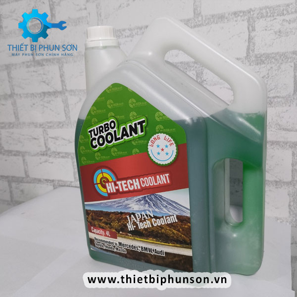 Nước giải nhiệt động cơ Hi-Techcoolant xanh - Can 4 lít ( Dùng cho xe container cao cấp - G45)